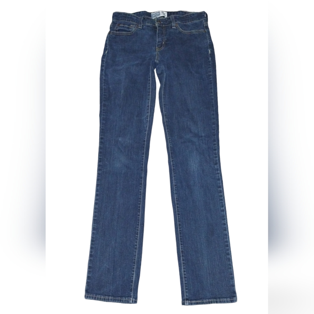 Levi's Strauss & Co. Women's Mid-Rise Straight Dark Denim Jeans Tall